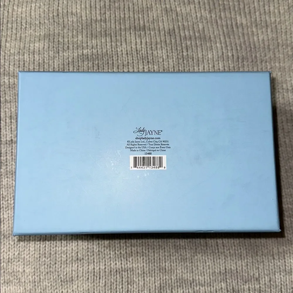 Lady Jayne Floral Blue White Pink Top Bow Gift Box & Stationery Note Pad Pen